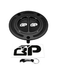 MotorCycle: BlackPath - Kawasaki Gas Cap Ninja ZX6R + ZX6R 636 + ZX10R + 650R Motorcycle Fuel Cover (Black) T6 Billet - Black Path