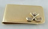 Crossed Clubs Money Clip