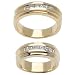 1.30ct Matching His and Her Wedding Ring in 14K Yellow Gold