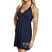 My U Georgia Tech Yellow Jackets Ladies Navy Blue Rhinestone Halter Sundress