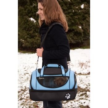 Pet Gear Aviator Bag for Cats and Dogs Up to 22-Pound Large Pet Carrier - Caribbean Blue