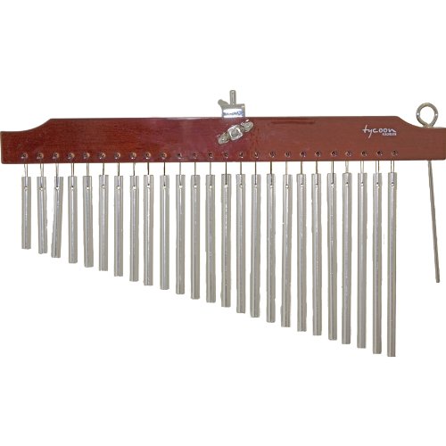 Tycoon Percussion Klangspiel (25 verchromte Klangr&ouml;hren an braun lackiertem Holzblock) Preisvergleich