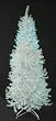 6' Slim Pre-Lit Shimmering White Iridescent Christmas Tree - Blue Lights