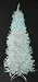 6 Slim Pre Lit Shimmering White Iridescent Christmas Tree   Blue Lights