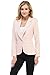 Auliné Collection Women’s Color Work Office Long Sleeve Button Lined Blazer