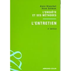 L'entretien: L'enqu�te et ses m�thodes