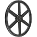 Martin P/B Plain Bore FHP Sheave, 4L/5L or B Belt Section, 1 Groove, Class 30 Gray Cast Iron