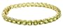 10k Yellow Gold Peridot Bracelet, 7"