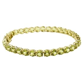10k Yellow Gold Peridot Bracelet, 7 by Amazon.com Collection