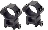 Leapers 30mm Rings, High, Weaver Mount, See-Thru