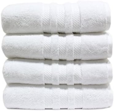 100% Cotton Luxury Hand Towel, 16" x 30" - White