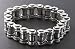 Men's Wildthings 9 1/2 Sterling Silver Bike Chain Bracelet