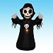 4 Foot Inflatable Halloween Grim Reaper / Skeleton Yard Decoration