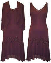 Hot Sale Plus Size Aubergine All Night Dress --Size: 16 Color: Aubergine