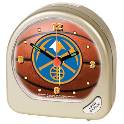 Denver Nuggets Official Logo Travel Alarm Clock