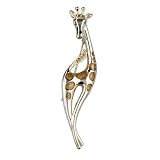 Elegant Golden Giraffe Brooch
