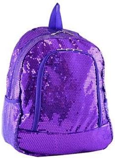 Sequins Bling Bling Backpack - PURPLE