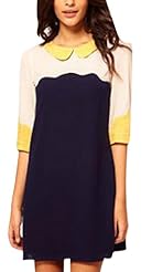 Short Elbow Length Sleeves Chiffon Party Dress 