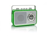 Tangent Uno2go Design Uhren-Radio grün