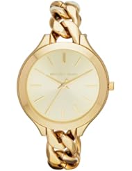Michael Kors MK3222 Ladies Gold Slim Runway Watch
