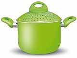 Bioceramix PastaSi Kochtopf mit patentiertem Siebdeckel Green
