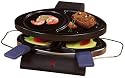 LUXUS MINI RACLETTE GRILL F&Uuml;R 2 PERSONEN MIT 2 GETRENNTEN GRILLBEREICHEN SOWIE 2 PF&Auml;NNCHEN