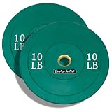 10lb. Body Solid Green Bumper Plate Pair