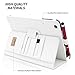 Snugg iPad Mini & Mini 2 Case - Smart Cover with Flip Stand (White Leather) for Apple iPad Mini & Mini 2 with Retina