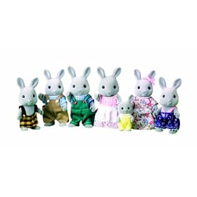 Sylvanian Families Grey Rabbit Family