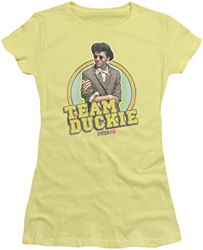 Juniors: Pretty In Pink - Team Duckie Juniors (Slim) T-Shirt Size M