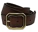 Seattle Men's Full Grain Leather Casual Jean Belt Solid Brass Buckle 1-1/2