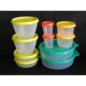Tupperware Little Bit of Everything Set Snack Cup Cereal Bowl Midget Set by Tupperware