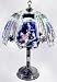 Native American with Wolves Touch Lamp with Pewter Base