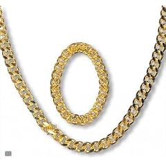 Rapper Goldkette und Armband