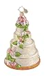 Christopher Radko Glass Bridal Bliss Wedding Cake Christmas Ornament #1015307