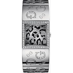 Guess - W80018L1 - G2G Animal - Montre Femme - Quartz Analogique - Cadran Argent - Bracelet Acier Argent