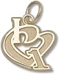 Driver Number "I Heart 1" 1/2" Charm/Pendant -14K/10K, Stainless Steel or Gold Plated