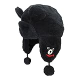 ダブルＢ(mikihouse) 耳あて付きフリースフード(帽子)〈フリー(46cm-52cm)〉 黒（05）