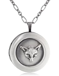 Pyrrha "talisman" Sterling Silver Mini Fox Head Locket Necklace