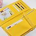 Vktech Elegant Card Cash Holder Lady Purse Woman Wallet Bag Billfold (Grey and Yellow)