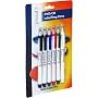 Pressit Dvd & Cd Marker Pens 5 Pack With Free Eraser Pen - PLLP5c