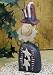Package of 2 - 8 1/2 Primitive Chunky Wood Bobble Head Americana Uncle Sams