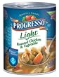 Progresso Light Roasted Chicken & Vegetable Soup, 18.5-Ounce Cans (Pack of 12)