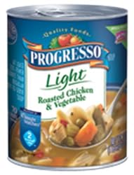 Progresso Light Roasted Chicken & Vegetable Soup, 18.5-Ounce Cans (Pack of 12)