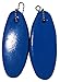 2 Pack JUMBO Vinyl Coated BLUE Floating Keychain key floats -Made in the USA- (Blue)