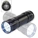 Super-Bright 9 LED Heavy-Duty Compact Aluminum Flashlight - Jet Black