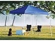 ShelterLogic 10x10 Slant Leg Popup Canopy, Blue Cover, Blue Roller Bag