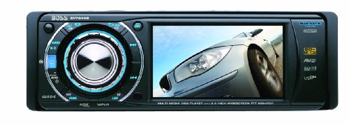 Boss BV7945B In-Dash 3.6 DVD/MP3/CD Touchpanel Widescreen Receiver with USB, SD Card, Bluetooth and Front Panel AUX Input