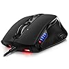Sentey® Gaming Mouse Pc Revolution Pro-8200 DPI 11750fps Laser Mmo/rts/fps/ceramic Foots/9 Macro Configurable Buttons / Hard Carrying Transport Case / Weight Tuning Cartridges / Replaceable Side Grip for 4 and 5 Fingers / 5 Led Color Profile Selector / Omron Micro Switches - Gs-3910