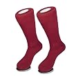 1 Pair of Biagio Men's MAROON Burgundy COTTON Dress SOCKS NEW